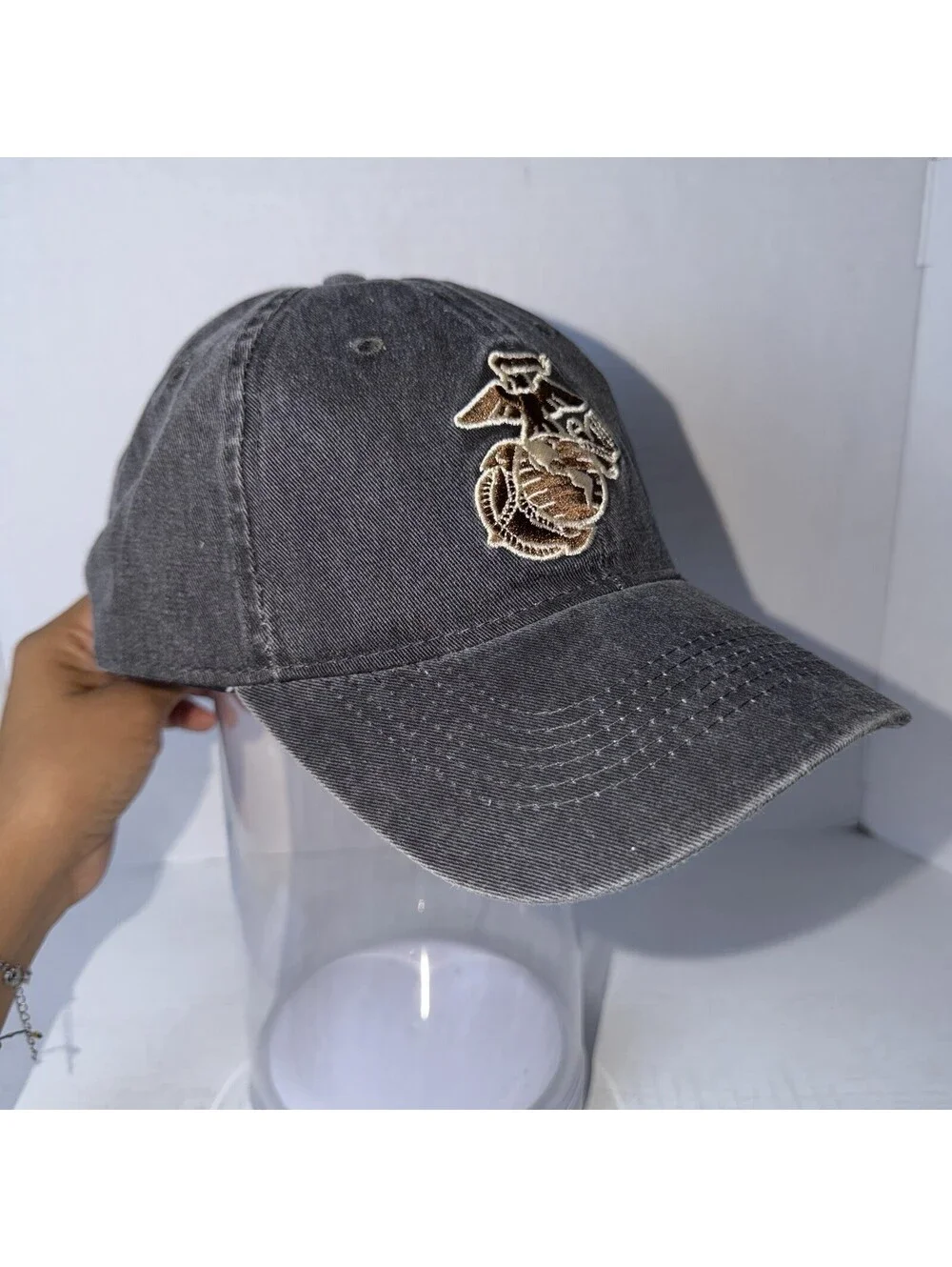 7.62 Design USMC Semper Fi Adjustable Hat Cap Official Licensed Black Cotton